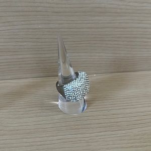 Express Silver Rhinestone Ring 8